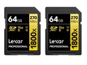 Lexar SDXC-Karte Professional 1800x Gold Series 64 GB 2er Pack