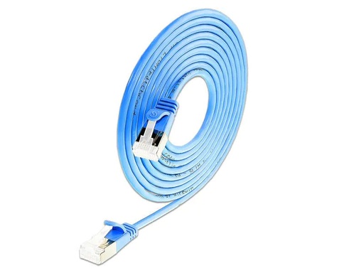 [90054322 823076] SLIM Slimpatchkabel RJ-45 - RJ-45, Cat 6A, U/FTP, 0.1 m, Blau
