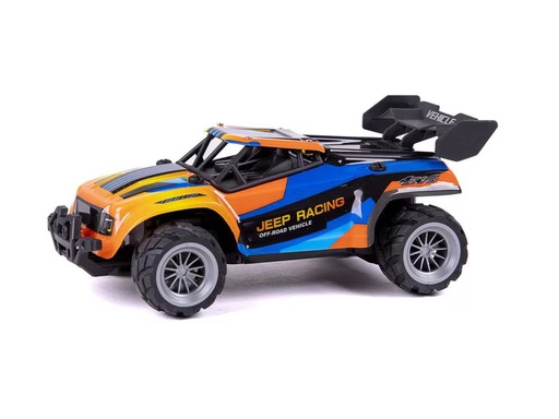 [90341820 1671373] TEC-TOY Buggy Jeep Racing Blau/Orange, 1:18