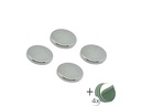 Silwy Power-Magnete 8 Stück, Silber