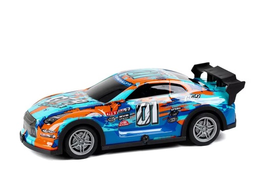 [90341833 1671352] TEC-TOY Auto Champion GT9 mit Licht, Blau/Orange, 1:22
