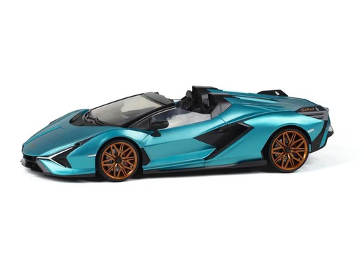 [90341864 1671378] TEC-TOY Auto Lamborghini Sian mit Licht, Türkis, 1:16