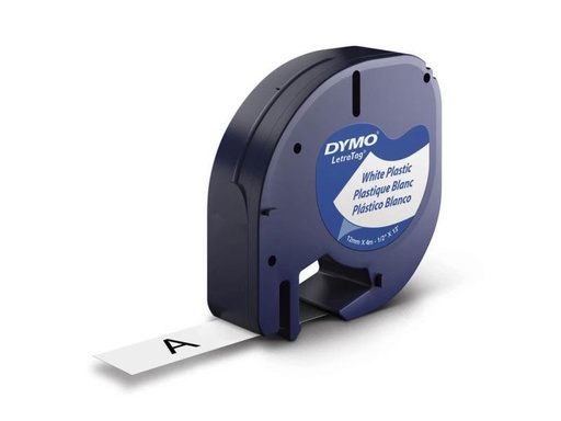 [90054329 80476] DYMO Beschriftungsband LetraTag Schwarz auf Weiss