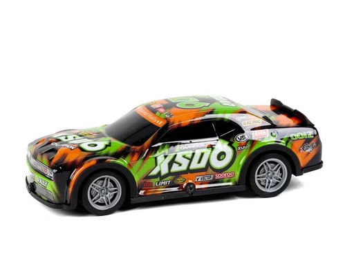 [90341963 1671355] TEC-TOY Auto Roar SXO6 mit Licht, Grün/Orange, 1:22