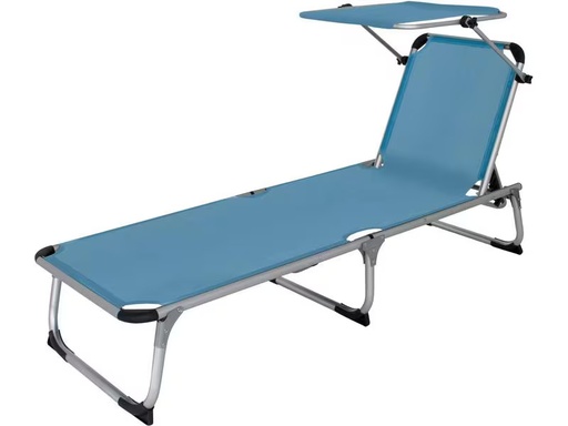 [90342180 1328963] Eurotrail Liegestuhl Pebble Beach Blau