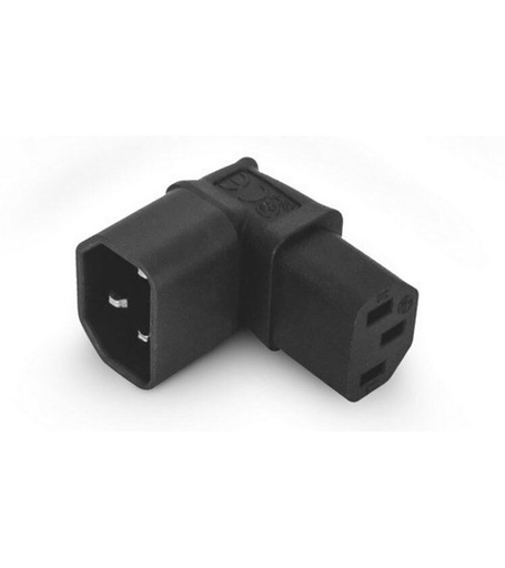 [90342939 1694430] Alpha Elettronica Adapterstecker C13 - C14, gewinkelt
