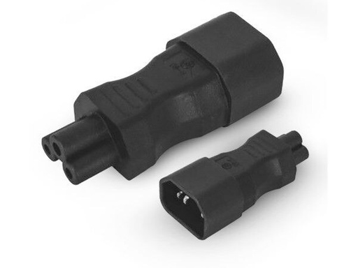 [90343017 1694433] Alpha Elettronica Adapterstecker C5 - C14, gerade