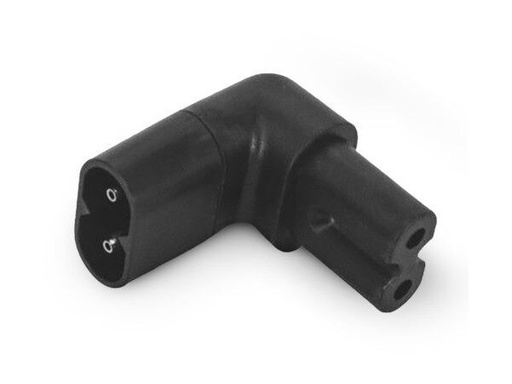 [90343073 1694426] Alpha Elettronica Adapterstecker C7 - C8, frontal gewinkelt