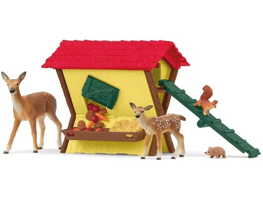 [90343094 1676326] Schleich Spielfigurenset Farm World Fütterung der Waldtiere