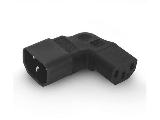 [90343189 1694431] Alpha Elettronica Adapterstecker C13 - C14, seitlich gewinkelt