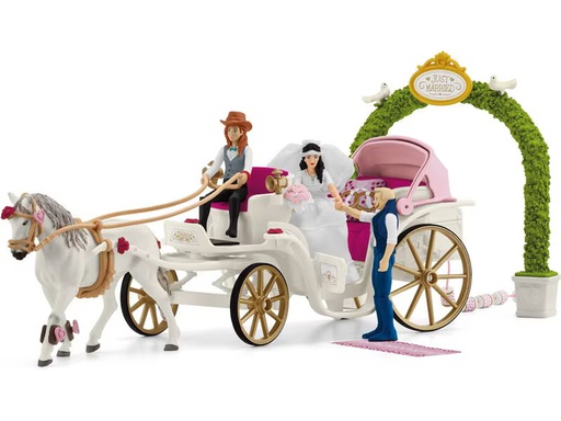 [90343269 1676319] Schleich Spielfigurenset Horse Club Hochzeitskutsche