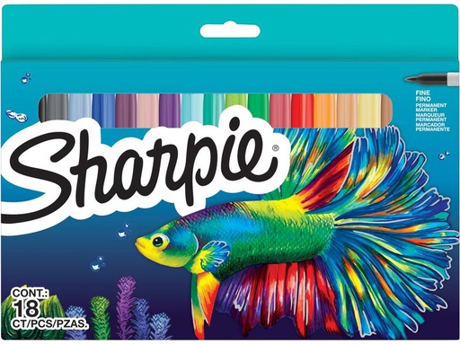 [90343323 1685827] Sharpie Fasermaler Back To School Permanent, 18er Pack