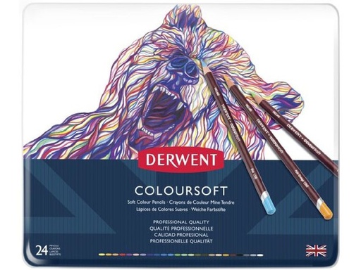 [90343338 1698416] Derwent Farbstifte Coloursoft mehrfarbig, 24-teilig