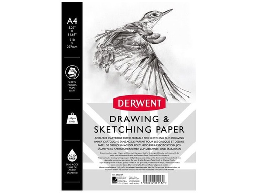 [90343356 1698422] Derwent Zeichenblock A4 Hochformat