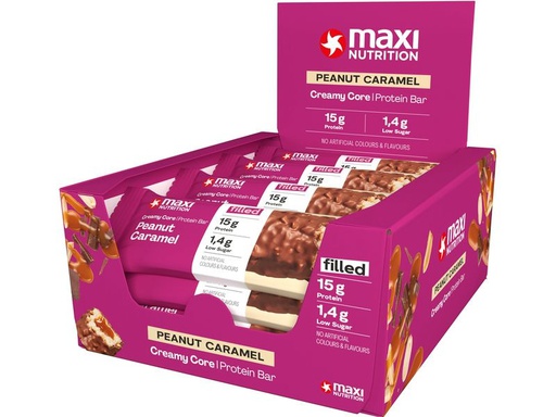 [90343371 1680452] Maxi Nutrition Riegel Creamy Core Caramel/Erdnuss, 12 x 45 g