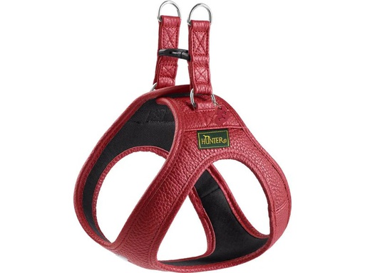 [90343425 1676210] Hunter Geschirr Love 43-48/S, Rot/Schwarz