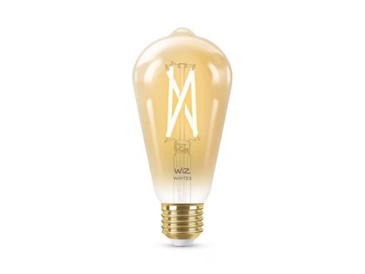 [90343485 1615217] WiZ Leuchtmittel 6.7W (50W) E27 ST64 Filament Amber Einzelpack
