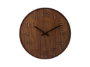 NeXtime Wanduhr Wood Wood Big Ø 53 cm Braun