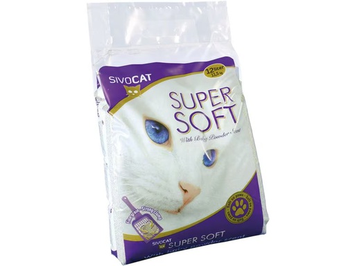 [90343583 1683955] SivoCat Katzenstreu Super Soft Babypuder, 11.6 kg / 12 l