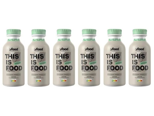 [90343659 1397396] YFOOD Vegane Trinkmahlzeit Coffee 6 x 500 ml