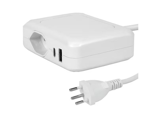 [90343687 1616990] STEFFEN Ladestation IQ 1 x T13 + 1 x USB-A/C, Weiss