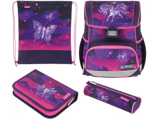 [90343710 1684597] Herlitz Schulthek Loop Plus Magic Unicorn 4-teiliges Set