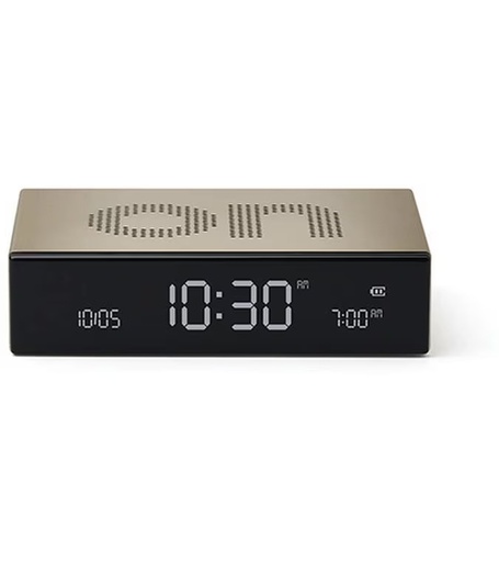 [90343760 1696831] Lexon Digitalwecker Flip Premium Gold
