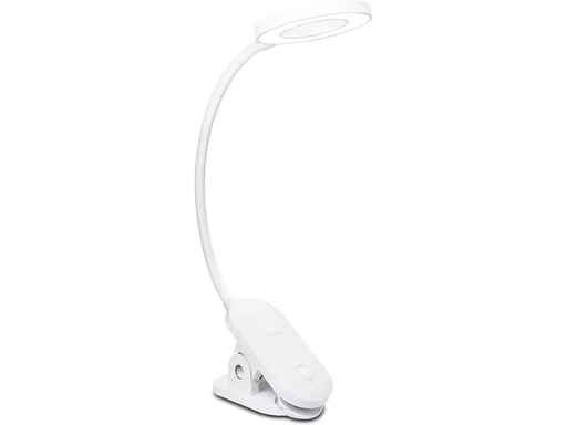 [90343882 1689109] Philips Schreibtischleuchte Forys Clip 5W 40K USB Weiss