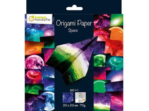 [90343898 1696963] Avenue Mandarine Faltblätter Origami Space 60 Blatt, 20 x 20 cm