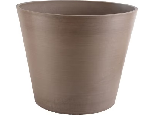[90343904 1697868] Van der Gucht Blumentopf Woodstone Ø 31 cm x 25 cm Taupe