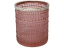 CHALET Windlicht Lingan 12 cm, Glas, Rosa