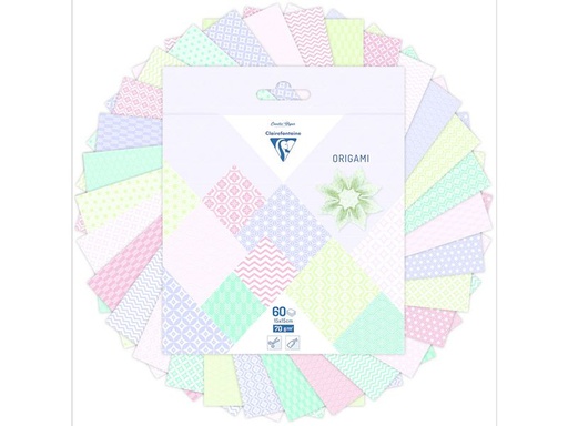 [90343910 1696971] Clairefontaine Bastelpapier Origami Papier Frühling, 60 Blatt