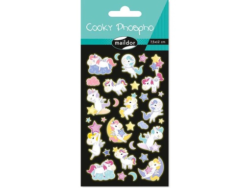 [90343945 1696934] Clairefontaine Motivsticker Phospho Einhorn