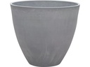 Van der Gucht Blumentopf Woodstone Ø 45 cm x 39 cm Hellgrau