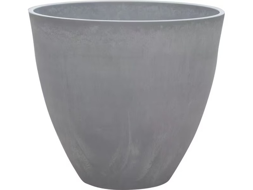 [90343950 1697878] Van der Gucht Blumentopf Woodstone Ø 45 cm x 39 cm Hellgrau
