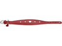 Hunter Halsband Windhund Love 47/S-M, Rot/Schwarz