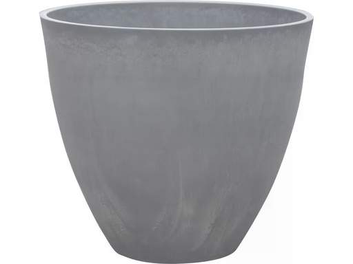 [90343995 1697877] Van der Gucht Blumentopf Woodstone Ø 35 cm x 29 cm Hellgrau