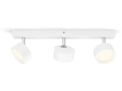 [90344001 1689103] Philips Aufbauspot Bracia 3 x 5.5W 2700K Weiss