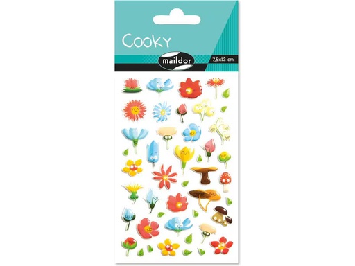 [90344017 1696944] Clairefontaine Motivsticker 3D Blumen