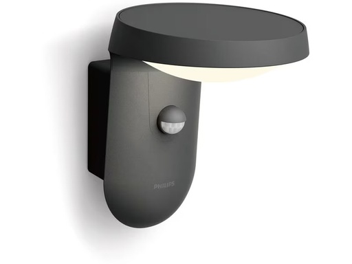 [90344035 1689081] Philips Wandleuchte Tyla HV 9W mit Sensor, Anthrazit