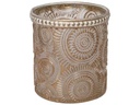 CHALET Windlicht Limay 8 cm, Glas, Weiss