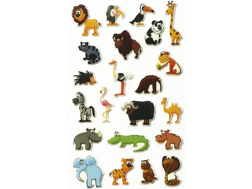 [90344073 1696950] Clairefontaine Motivsticker 3D Savanne