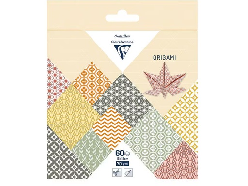 [90344077 1696972] Clairefontaine Bastelpapier Origami Papier Herbst, 60 Blatt