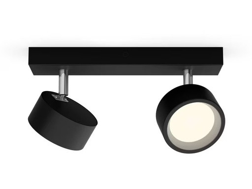 [90344080 1689106] Philips Aufbauspot Bracia 2 x 5.5W 2700K Schwarz