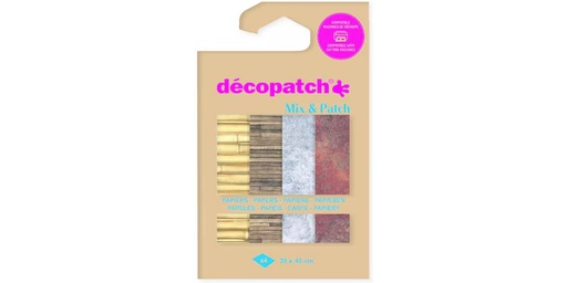 [90344098 1697001] décopatch Bastelpapier DP040C 30 x 40 cm, 4 Blatt