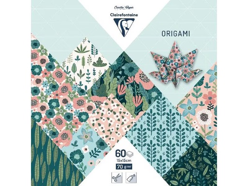[90344107 1696967] Clairefontaine Bastelpapier Origami Papier Herbarium, 60 Blatt