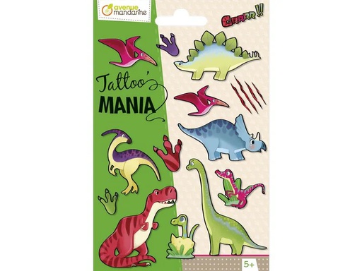[90344112 1696983] Avenue Mandarine Tattoo Set Tattoo Mania Dino