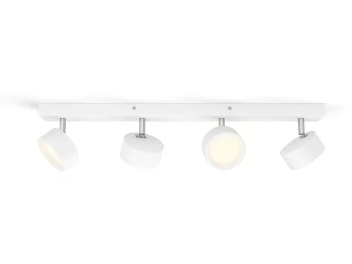 [90344132 1689104] Philips Aufbauspot Bracia 4 x 5.5W 2700K Weiss