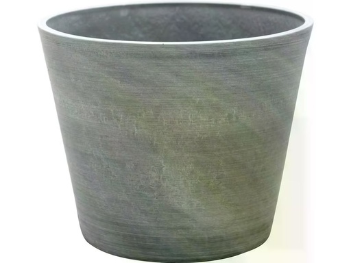 [90344138 1697874] Van der Gucht Blumentopf Woodstone Ø 31 cm x 25.4 cm Grau gebürstet