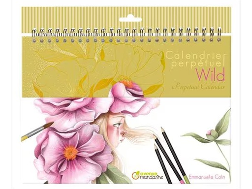 [90344154 1696957] Avenue Mandarine Dauerkalender Wild A4, 24 Blatt